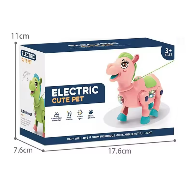Battery Operated Cute Camel Pet Toy With Light & Music