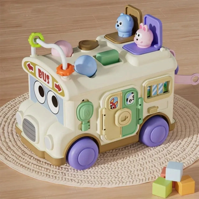 Multi-functional Baby Cartoon Activity Bus
