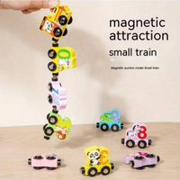 Wooden Magnetic Number Small Train With Engine 0-9