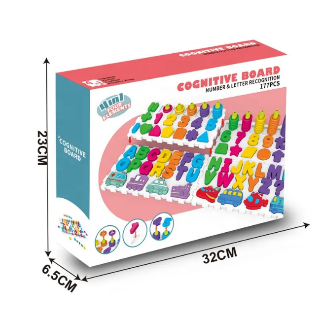 4in1 Kids Number & Letter Learning Board