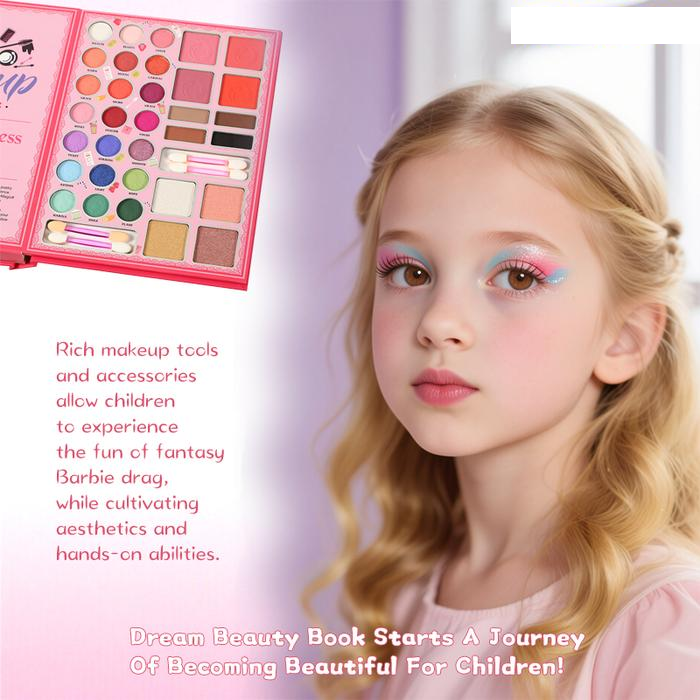 48Pcs Realistic Princess Book Shape Makeup Kit