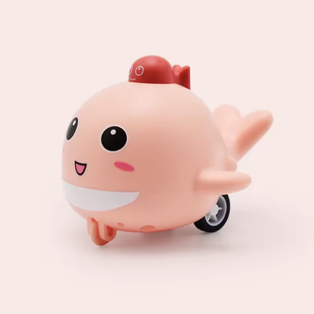 Inertial Press & Go Mini Whale Toy - 1Pc
