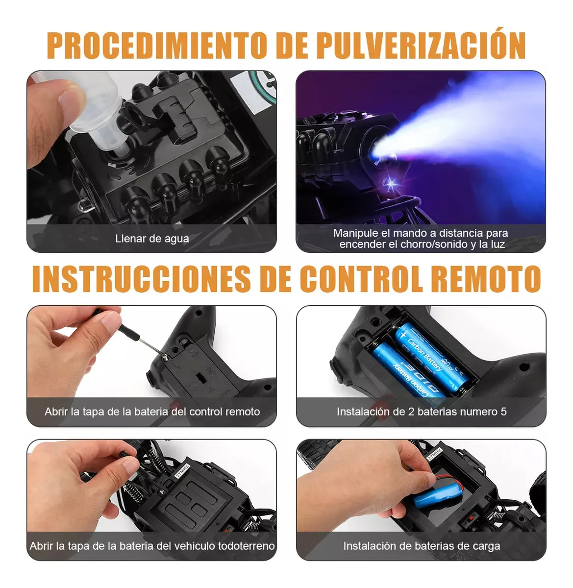 27MHz RC Climbing Off-Road Spray Truck
