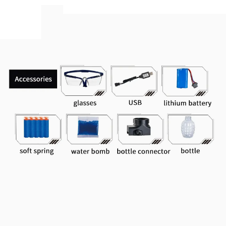 Rechargeable M416 Soft Bullet & Gel Blaster Gun