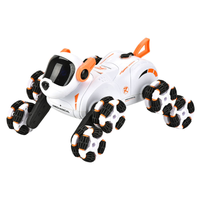 Remote & Watch Control Stunt Spray 8-Wheels Robot Dog