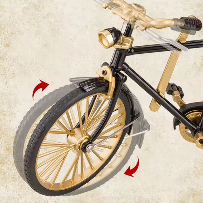 1:12 Diecast Antique Chariot Tricycle Model