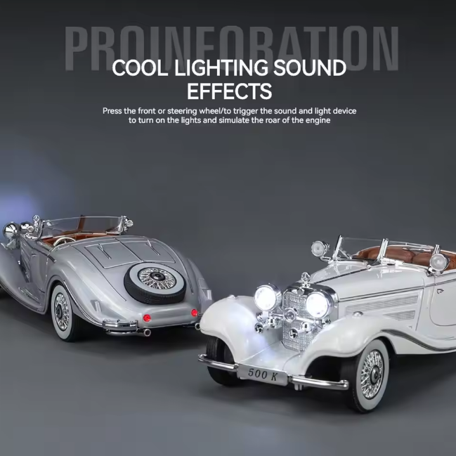 1:24 Diecast 1936 Mercedes Benz 500K Model Car