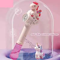 Electric Rainbow Horse Colorful Bubble Stick With Lights