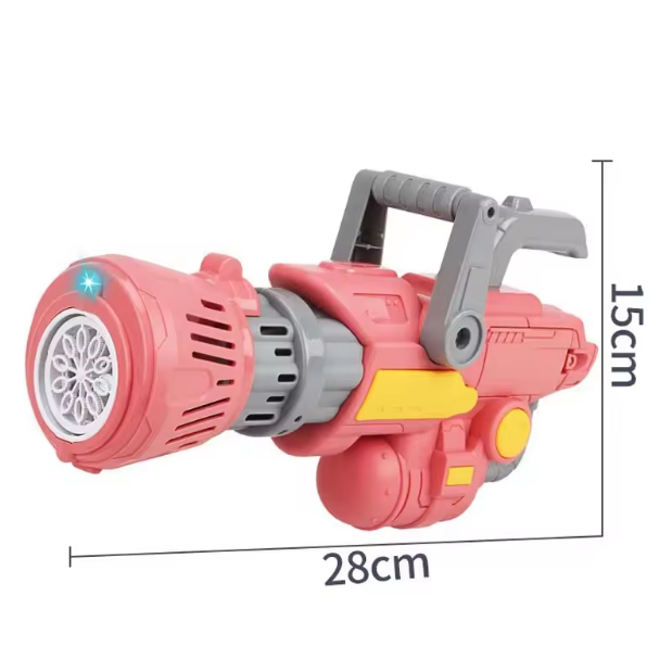 Electric Gatling Colorful Bubble Gun
