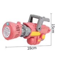 Electric Gatling Colorful Bubble Gun