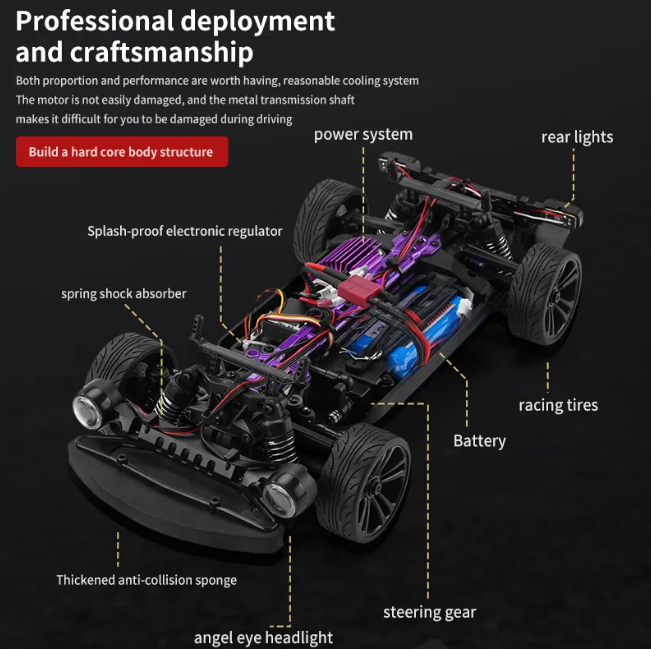 38Km/h RC 1:16 Top Racing Vintage Car