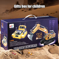2.4GHz RC Diecast Excavator With Smoke