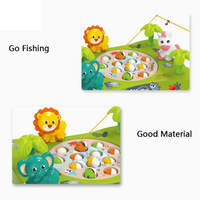 Electric Rotation Musical Zoo Fishing Game - Green