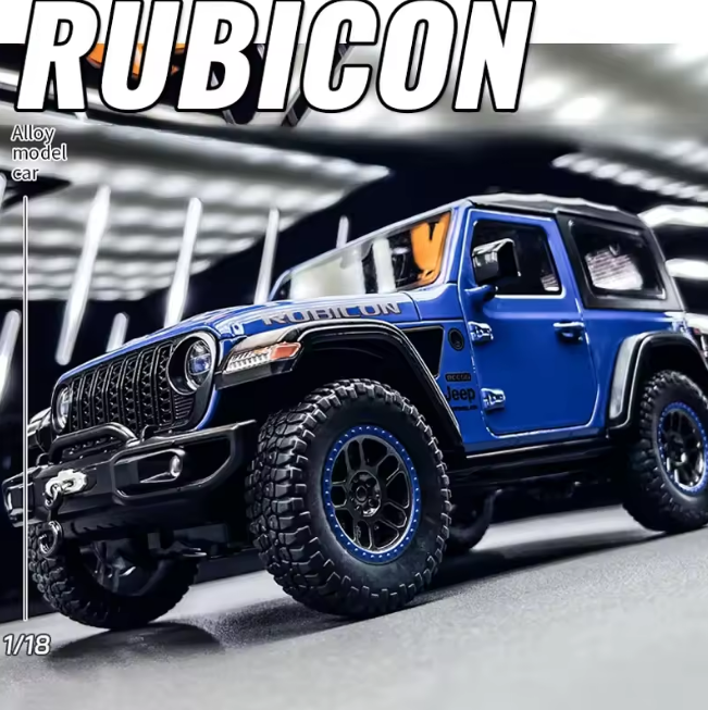 1:18 Diecast Rubicon Wrangler Jeep Model