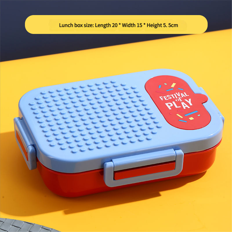 Stainless Steel Kids Lunch Box With Building Blocks