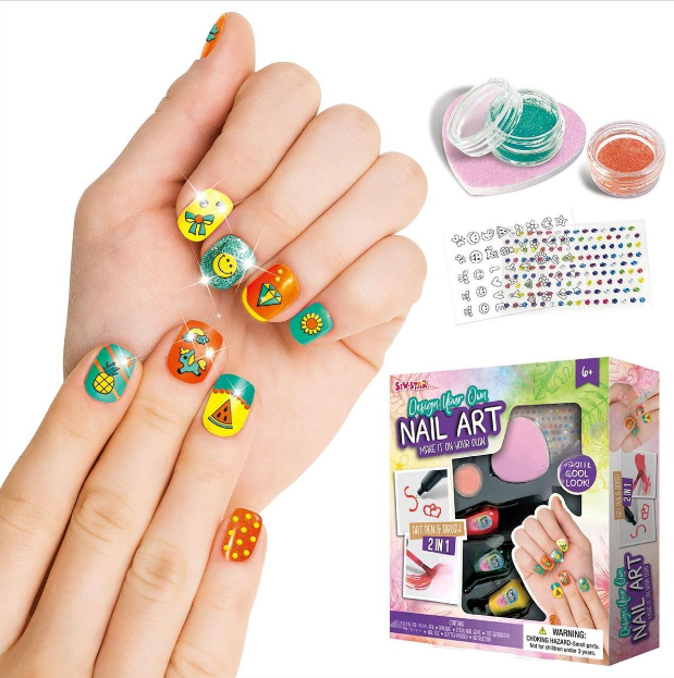 DIY 2in1 Nail Art Kit With Pen & Brush