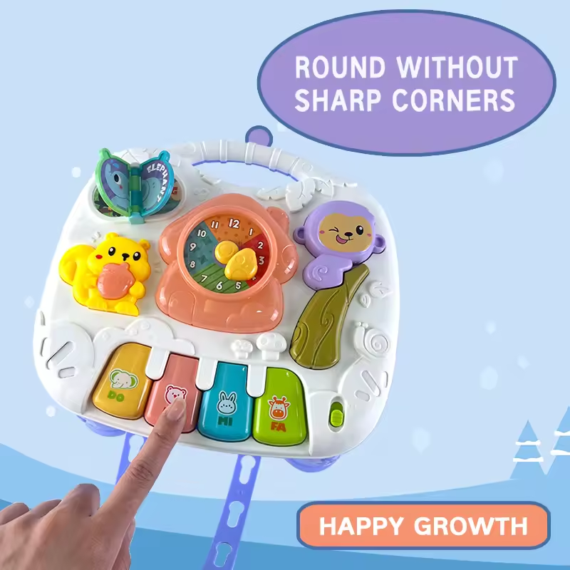 Multi-Functional Baby Musical Learning Activity Table - Gray