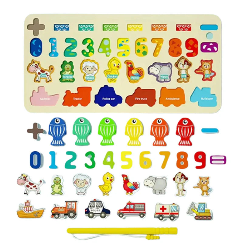 Wooden Multi-functional Montessori Logic Board
