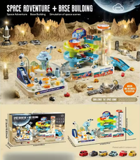 2in1 Space Adventure Marble Runway Track Set