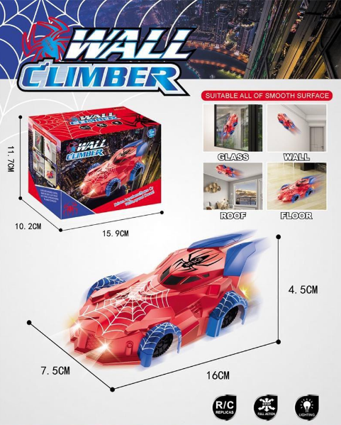 2.4G Mini RC Spider Wall Climbing Car