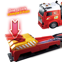 113cm Deformation Catapult Car Launching Truck - 4Pcs Alloy Cars