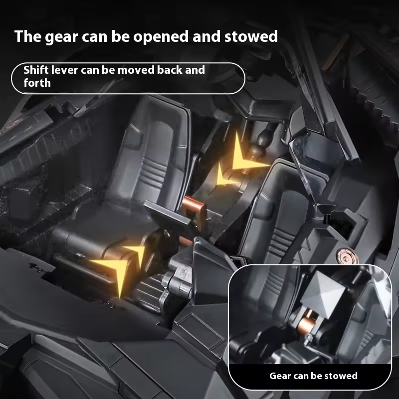 1:18 Diecast Batman Model Car With Smoke