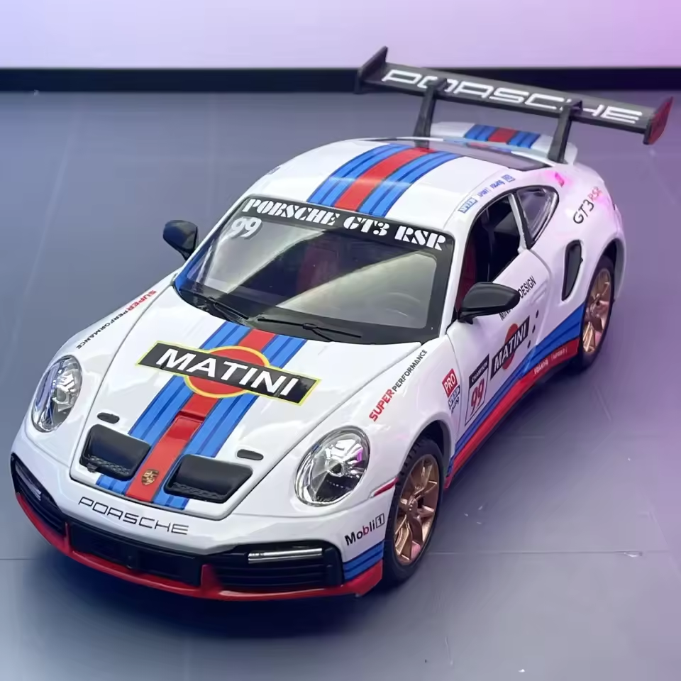 1:24 Diecast Porsche 911 GT3 RSR Model Car