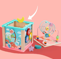Wooden Multi-functional Activity Winding Bead Toy