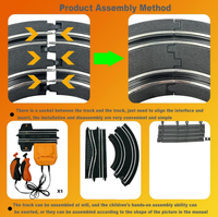 1:64 Electric Elevator Slide Slot Car Racing Set