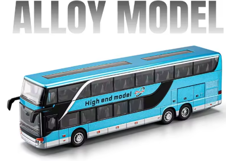 1:30 Diecast Double Decker Urban Transport Bus Model