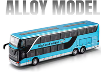 1:30 Diecast Double Decker Urban Transport Bus Model
