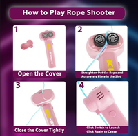 Rechargeable Glow-in-The-Dark Rope Light Shooter Toy