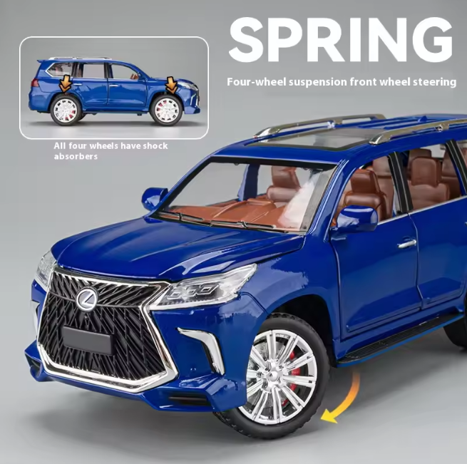 1:24 Diecast Lexus LX570 Model Car With Smoke