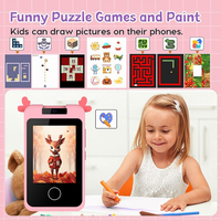 Kids Deer Rotatable Lens Digital Touch Phone