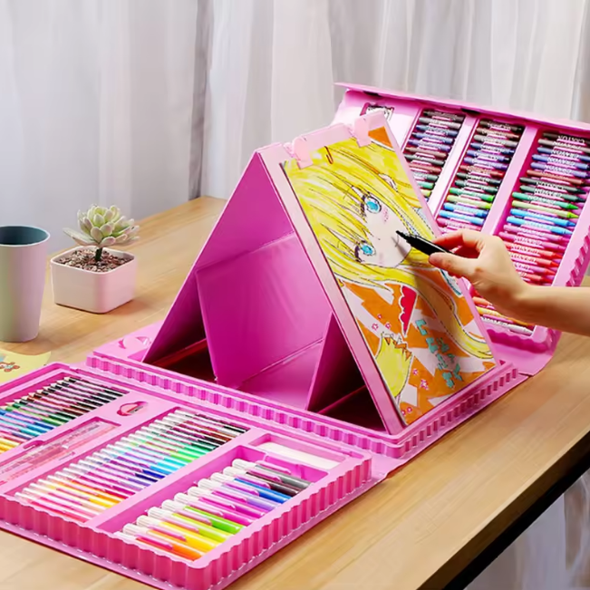 208Pcs Premium Unicorn Kids Super Mega Art Set