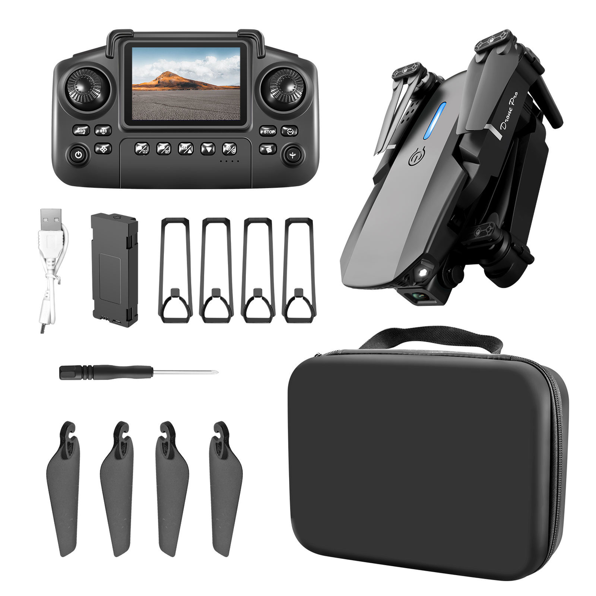 E99 Pro Max Remote Control Drone With Screen