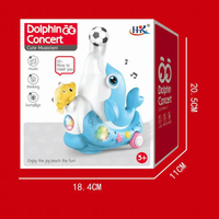 Thumbnail for Electric Cute Ball Blowing Dolphin With Light & Music