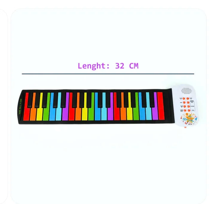 37 Keys Kids Roll Up Musical Piano