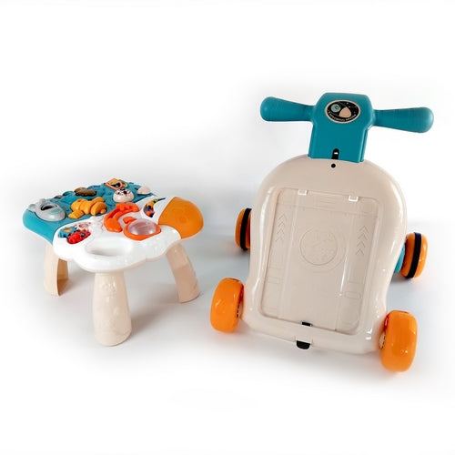 3in1 Baby Musical Walker & Activity Table - Blue