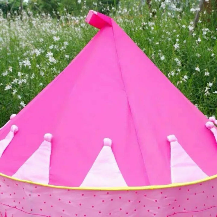 Portable Cubby Tent House For Kids - Pink
