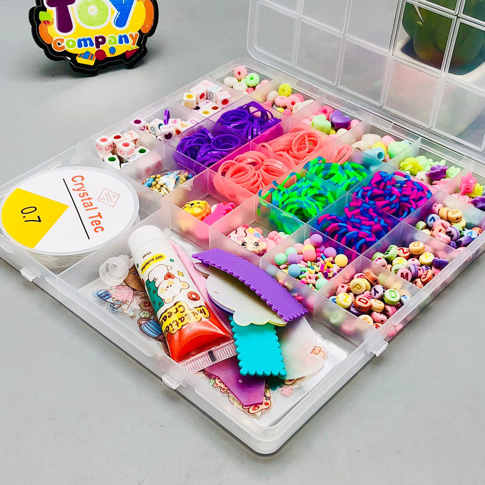 DIY Colorful Jewellery Beads Set With Storage Box