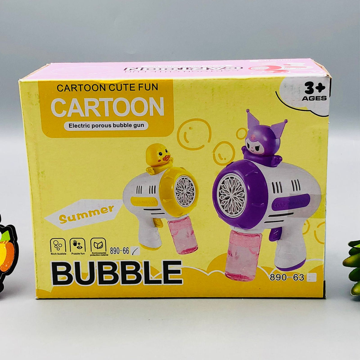 Battery Operated Duck Colorful Bubble Gun