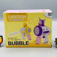 Battery Operated Duck Colorful Bubble Gun