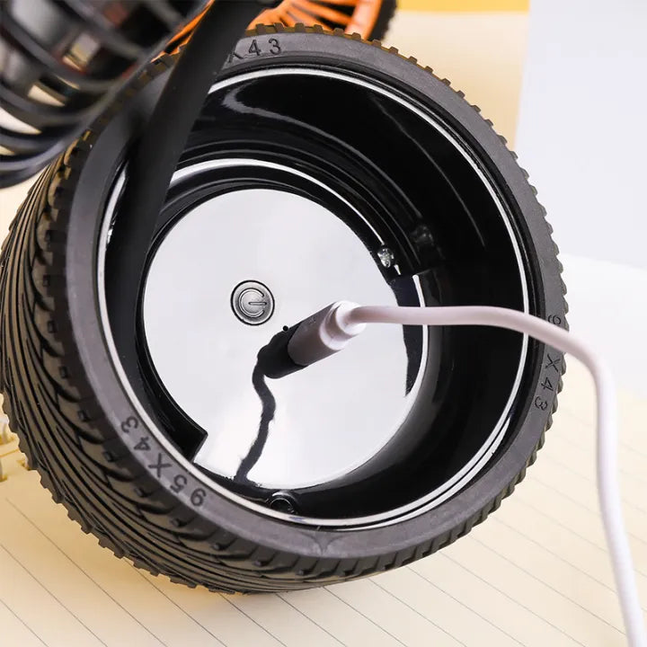 Rechargeable Silicon Tire Design Flexible Fan