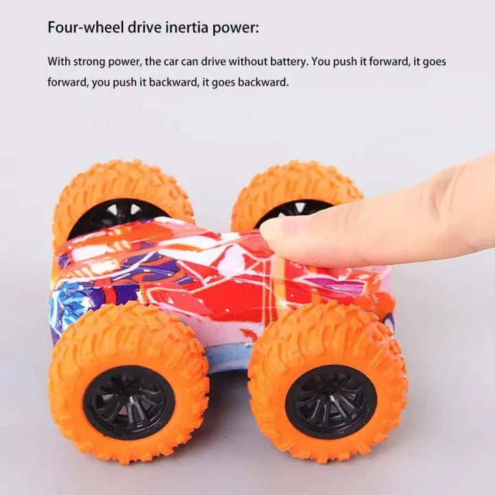 1Pc Inertial Double-Sided Stunt Car