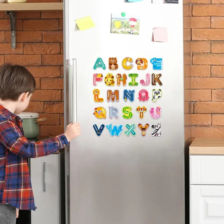 Montessori Jigsaw Magnetic Alphabet Puzzle Pieces