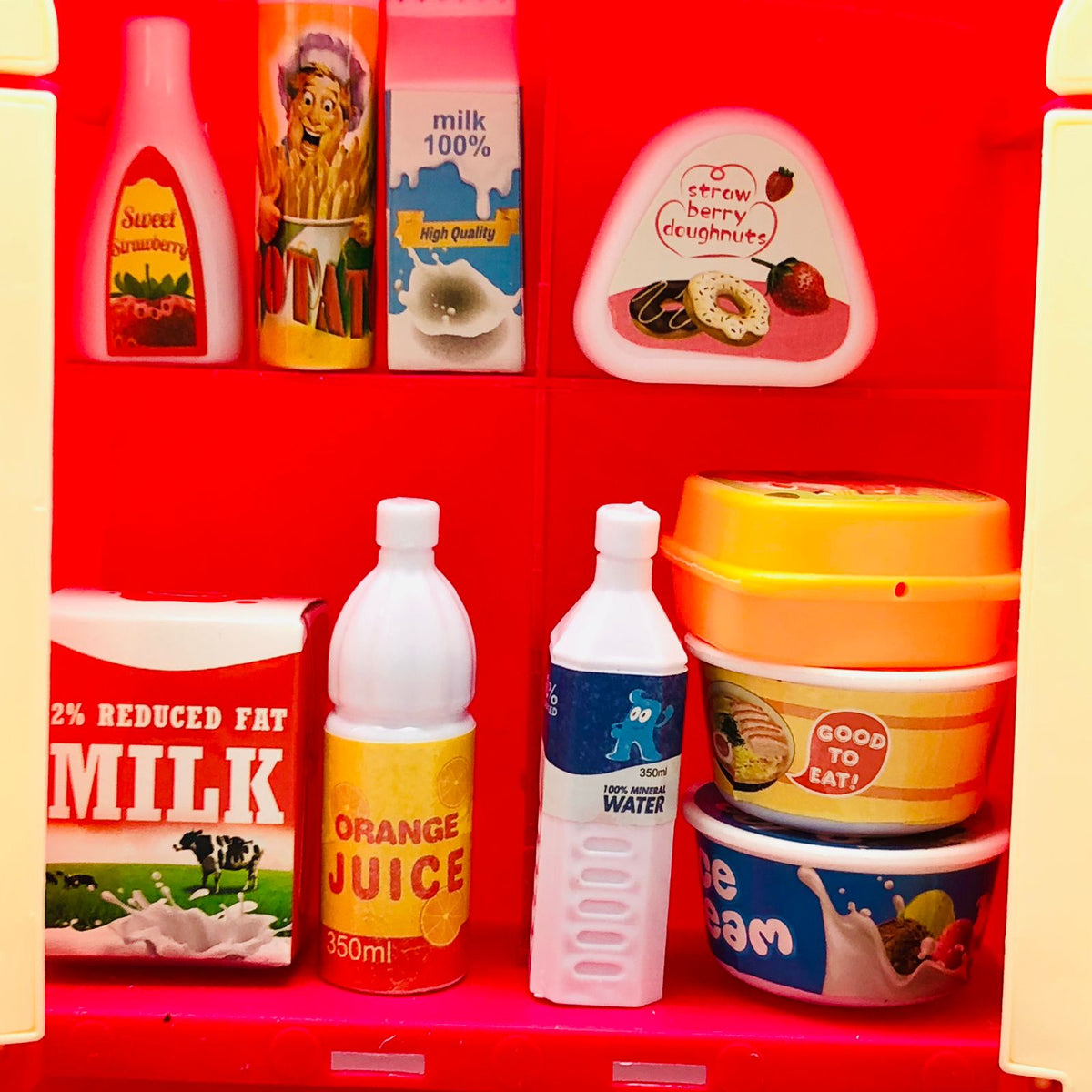 Pretend Play Frozen Food Refrigerator Set