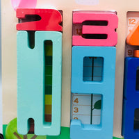 Wooden Montessori Number Blocks For Stacking & Balance