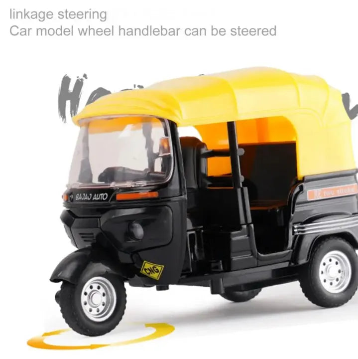 1:14 Diecast Mini CNG Auto Rickshaw Model