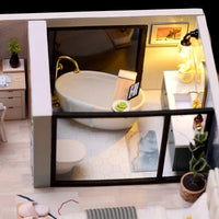 DIY Miniature Modern Luxury Home With LED Lights